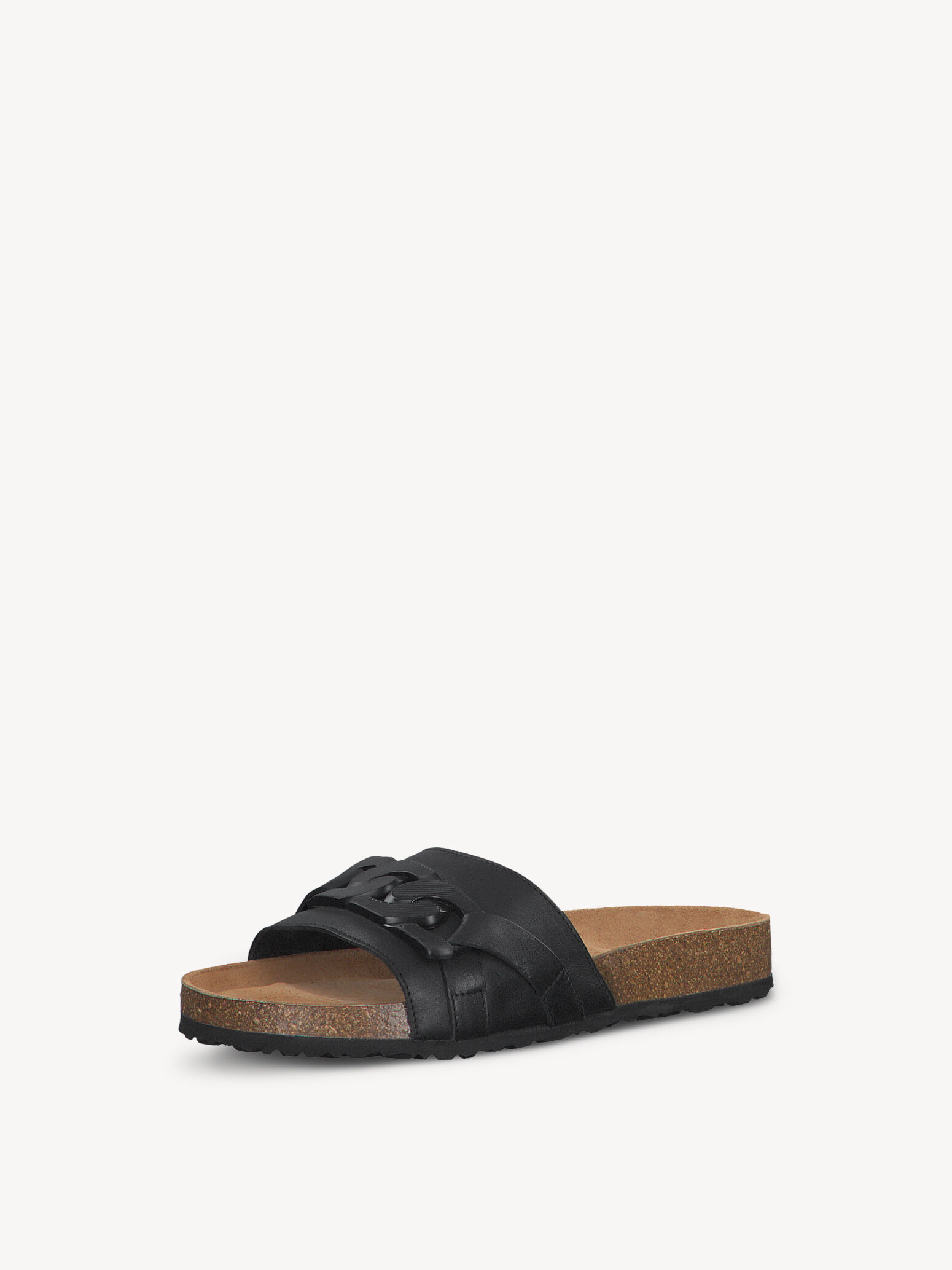 Mule en cuir - noir