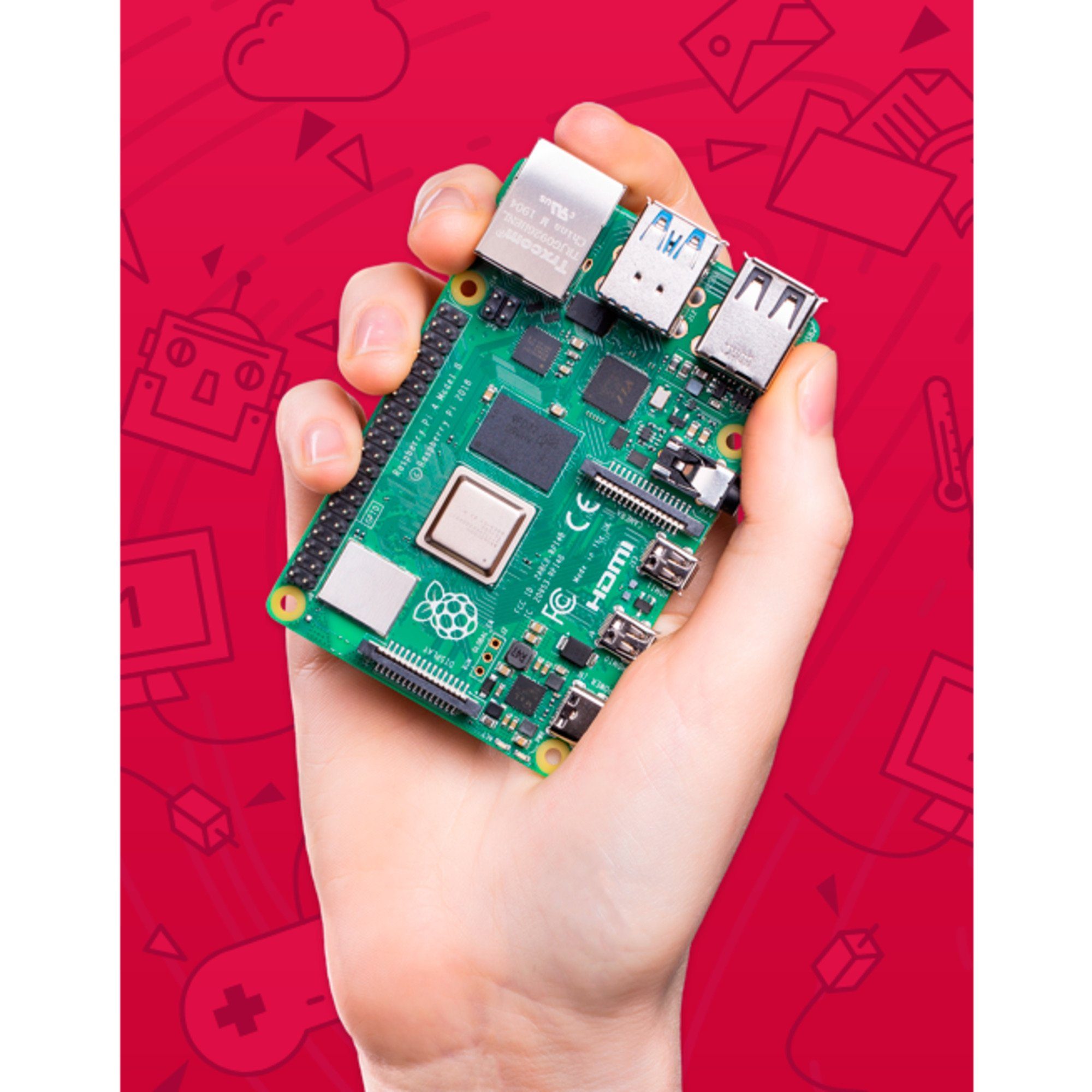 Raspberry Pi Foundation Raspberry Pi 4 model B 8GB LPDDR4 Mainboard
