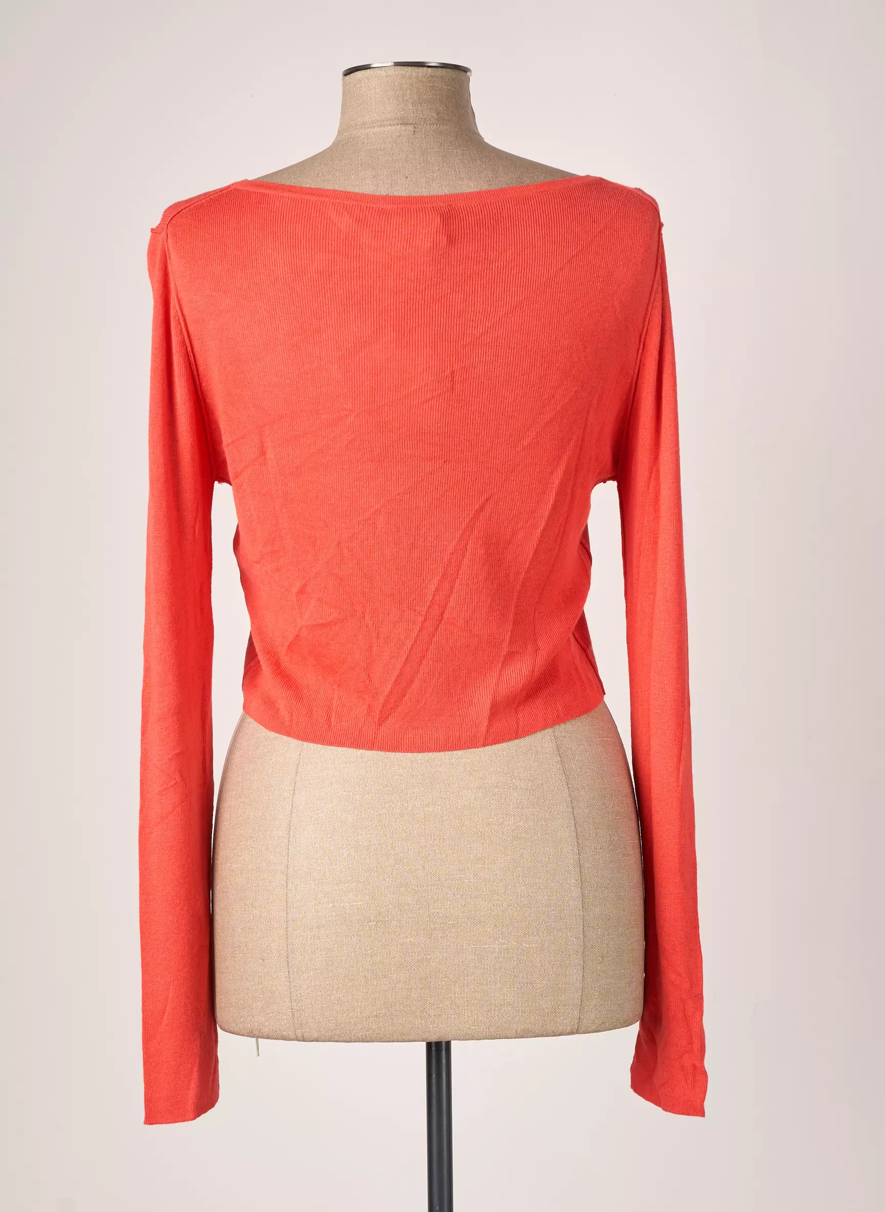 Estheme Cardigans Femme couleur orange