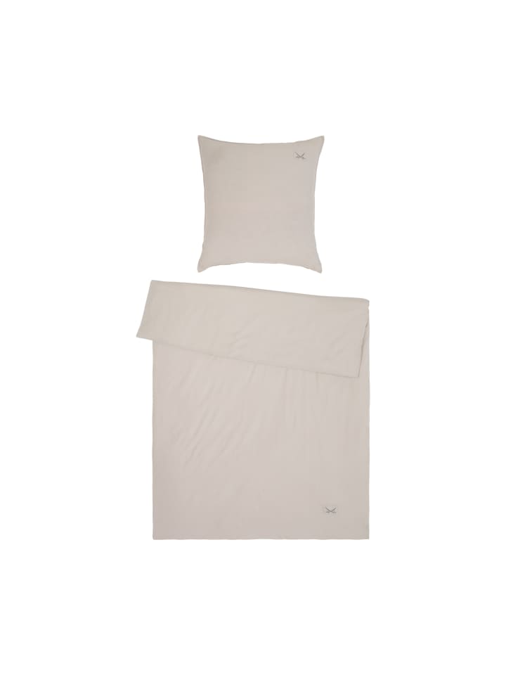 Sansibar Bettwäsche Leinen Look in Taupe günstig kaufen