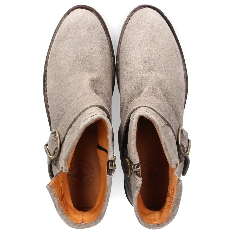 Fiorentini + Baker - Stiefeletten Beige CARNABY CHUD Veloursleder Logo taupe - beige