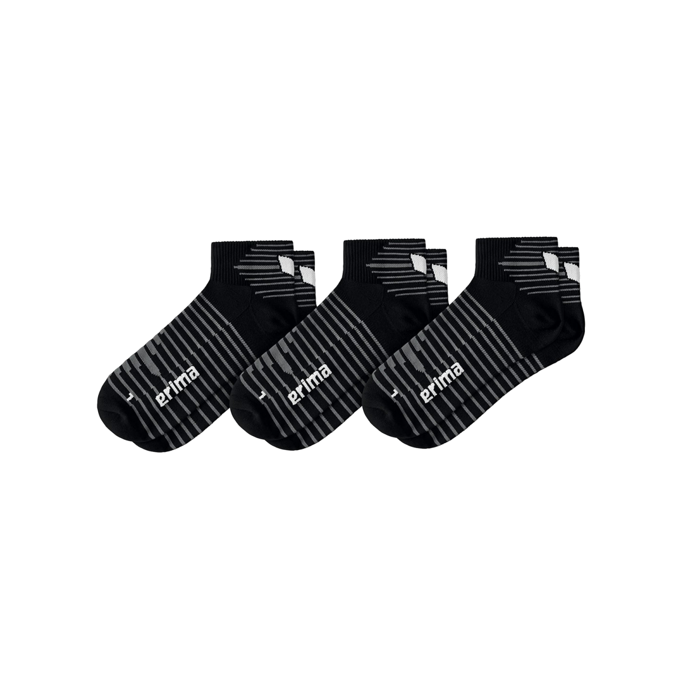 Erima 3-Pack Kurzsocken Schwarz