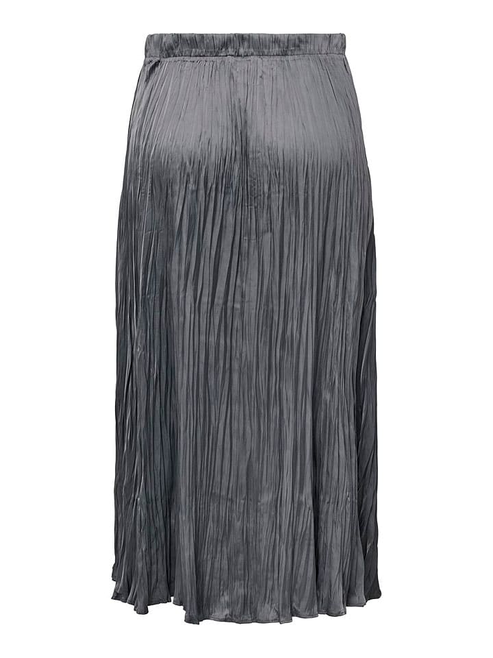 ONLY Plisseerock in Grau günstig kaufen
