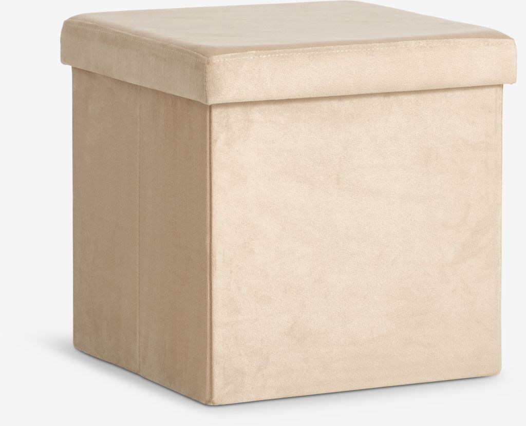 AUNING AUNING 38x38 Hocker mit dunklem Sandsamt