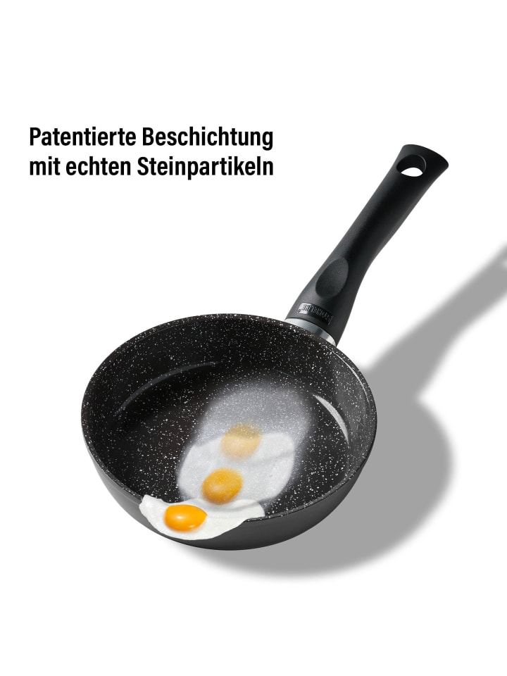 Stoneline Keramik Bratpfanne 16 cm | ohne Deckel in Schwarz günstig kaufen Ø 16 cm