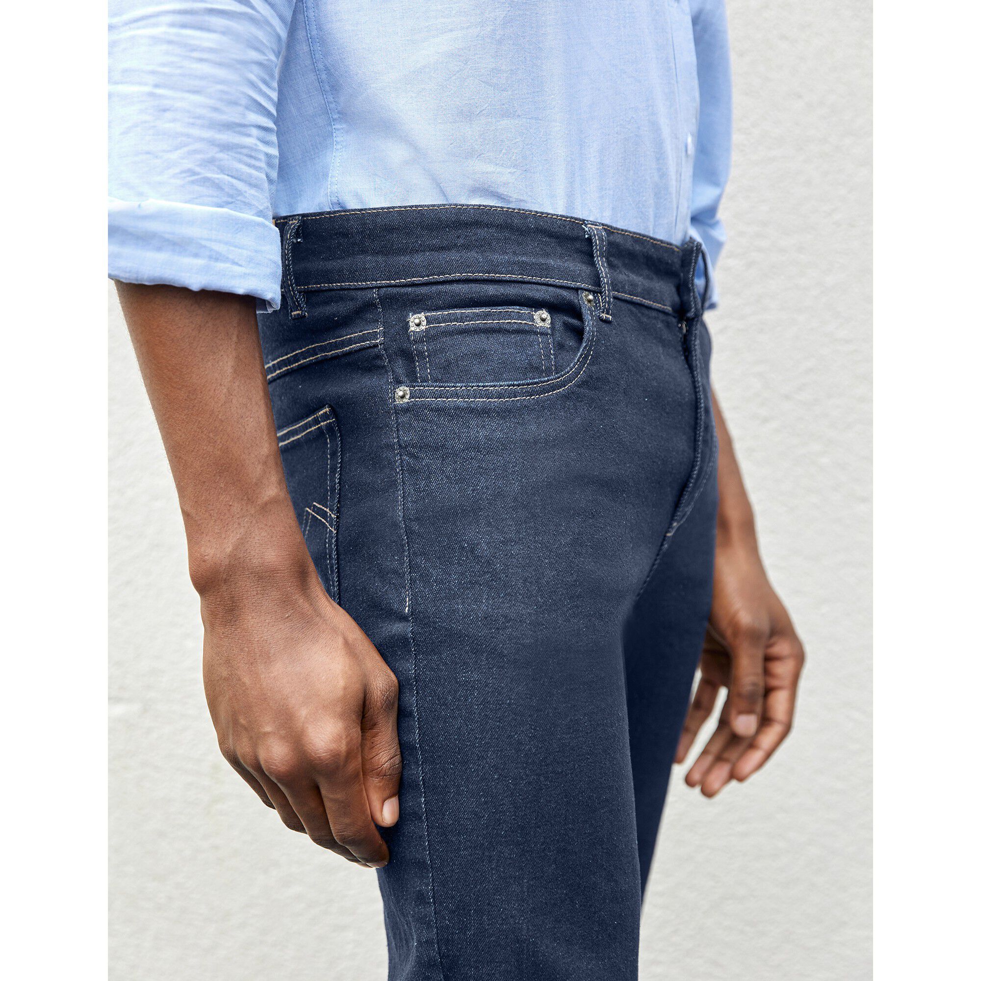 Jean coupe 5 poches extensible coton