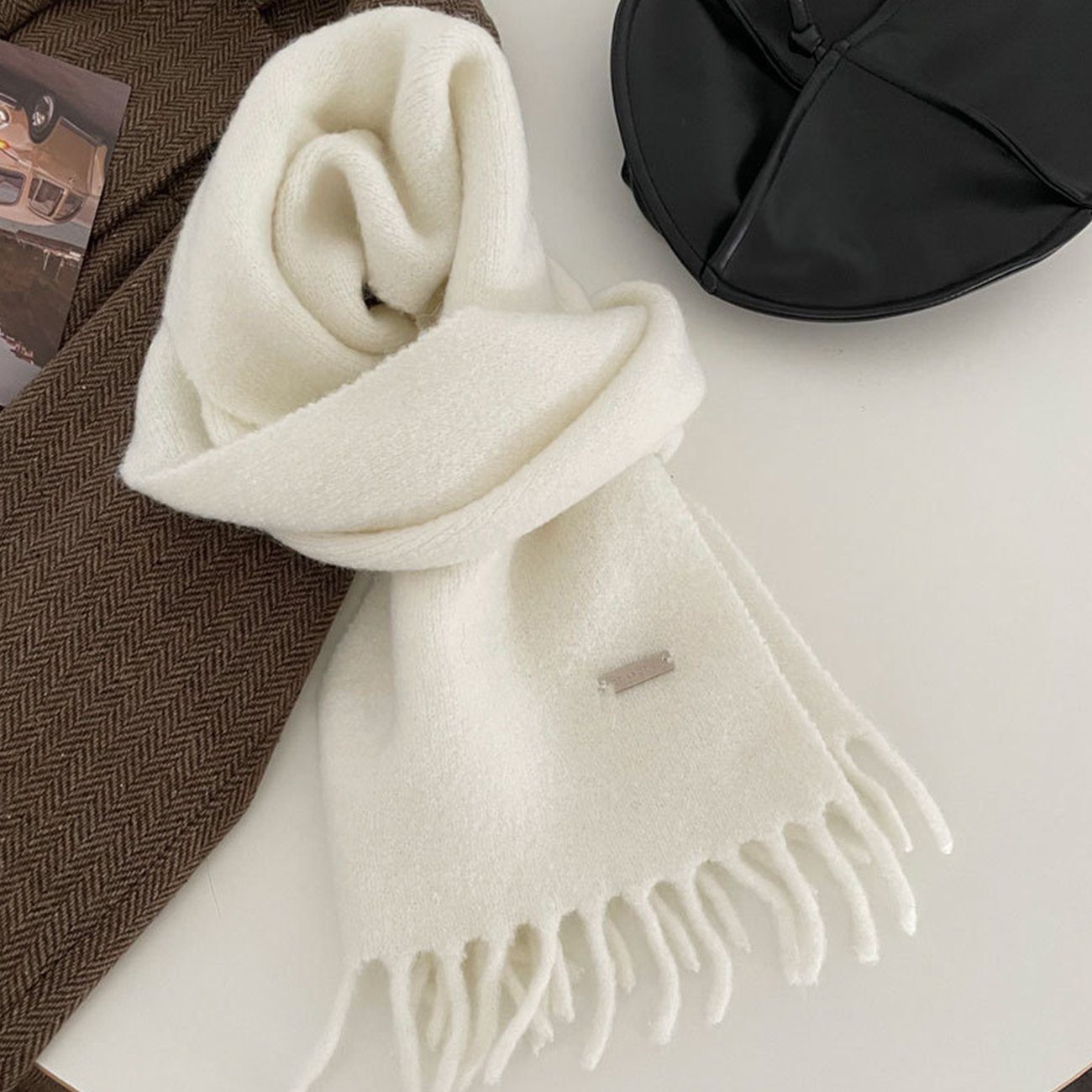 ZanMax Modeschal Modischer warmer Schal für Damen im Winter, (1-St)