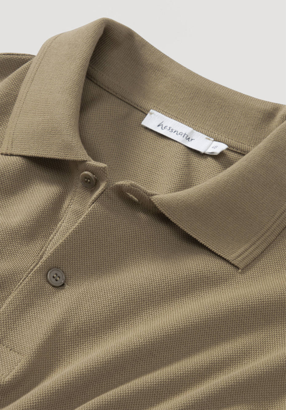 Poloshirt Zwirnjersey aus reiner Bio-Baumwolle