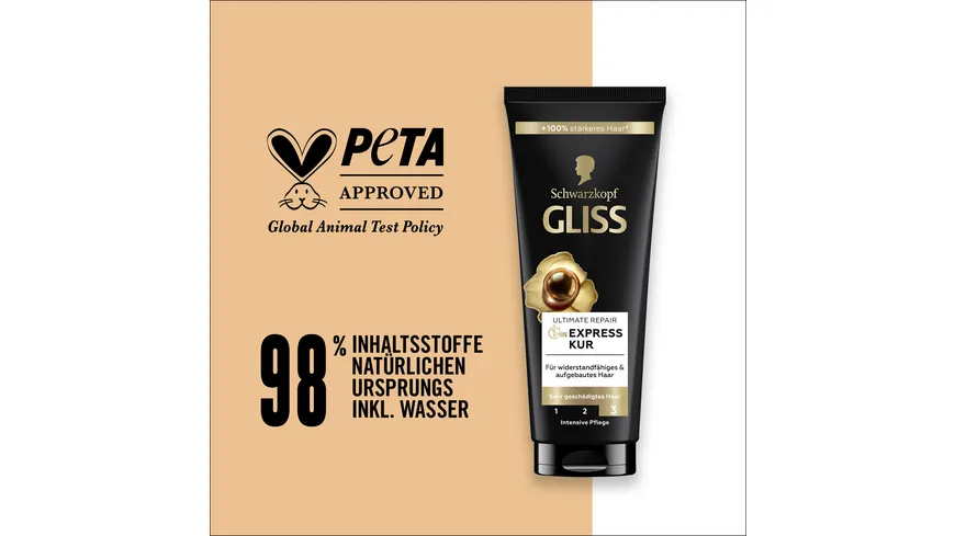 SCHWARZKOPF GLISS KUR 1-Minute Express Kur Ultimate Repair 200ml 200 ml