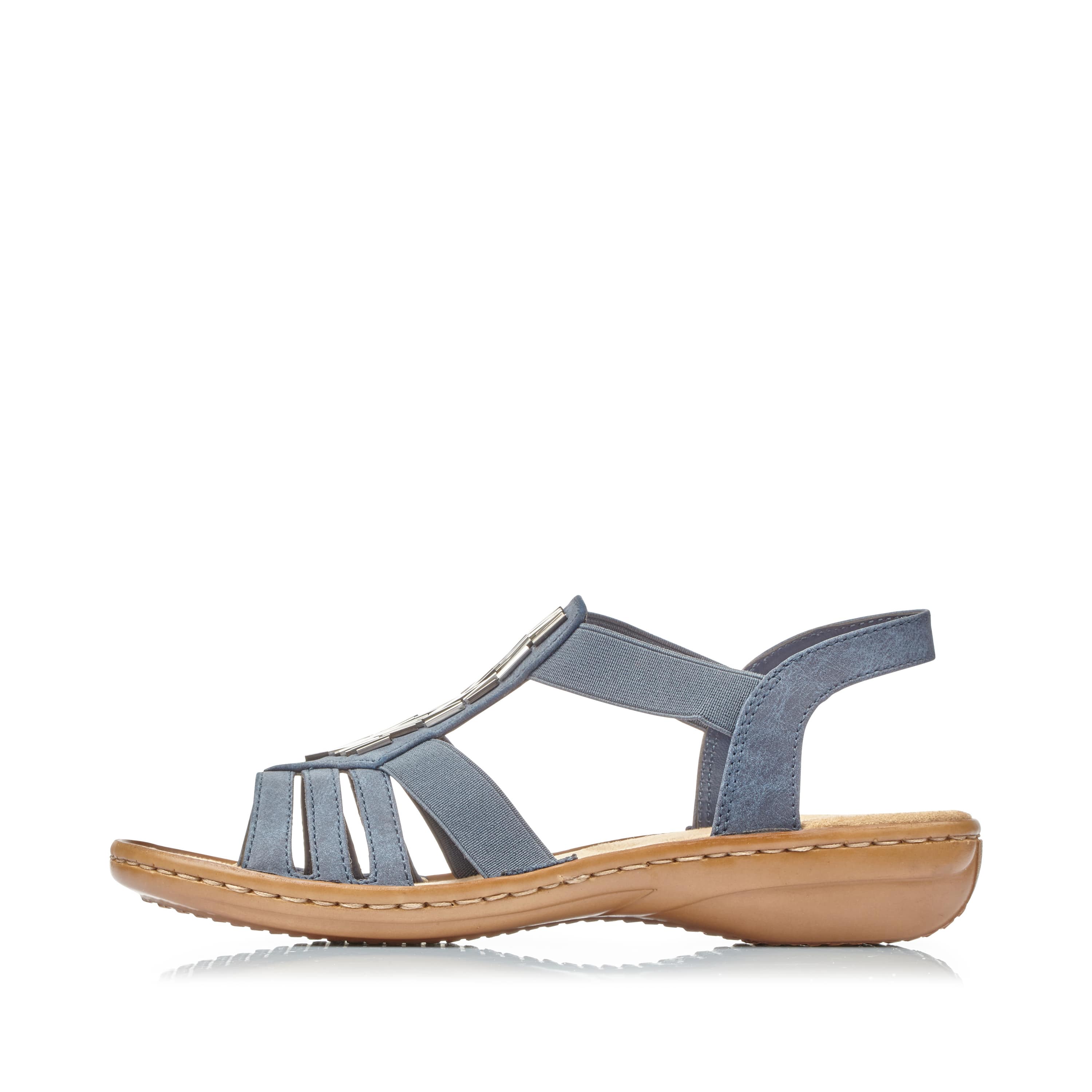 Rieker Damen Riemchensandalen schieferblau
