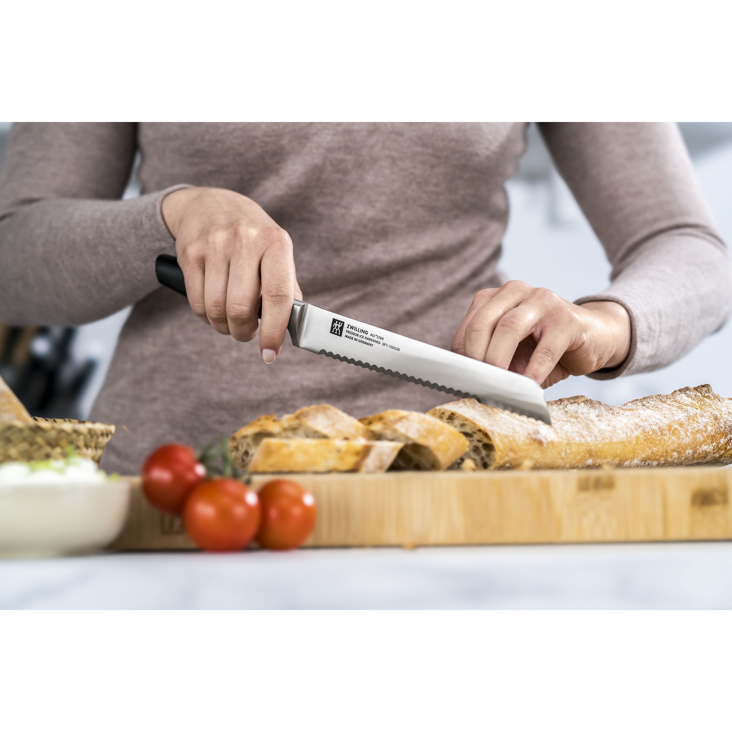 Brotmesser 20 cm, Silber