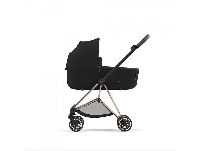 Poussette MIOS 3 châssis Rose Gold nacelle Deep Black platinum