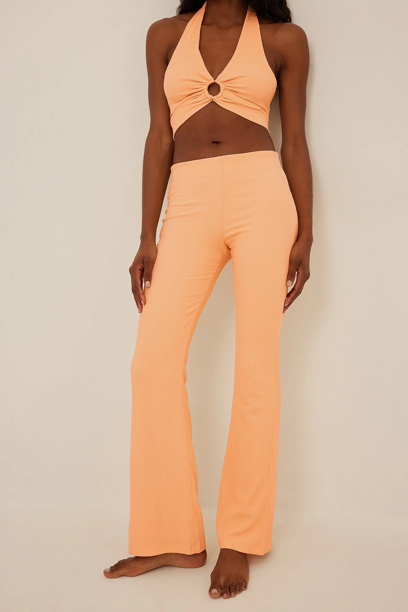 Hose mit hoher Taille