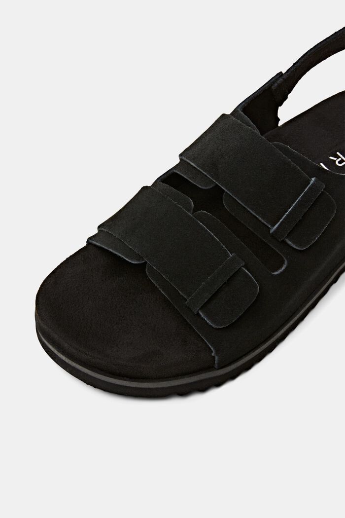 Sandalen aus Veloursleder