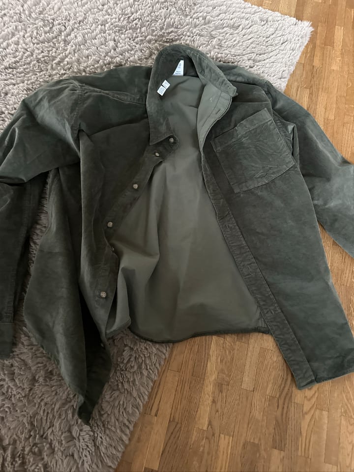 SELECTED HOMME Cordhemd - Regular fit - in Khaki günstig kaufen XL