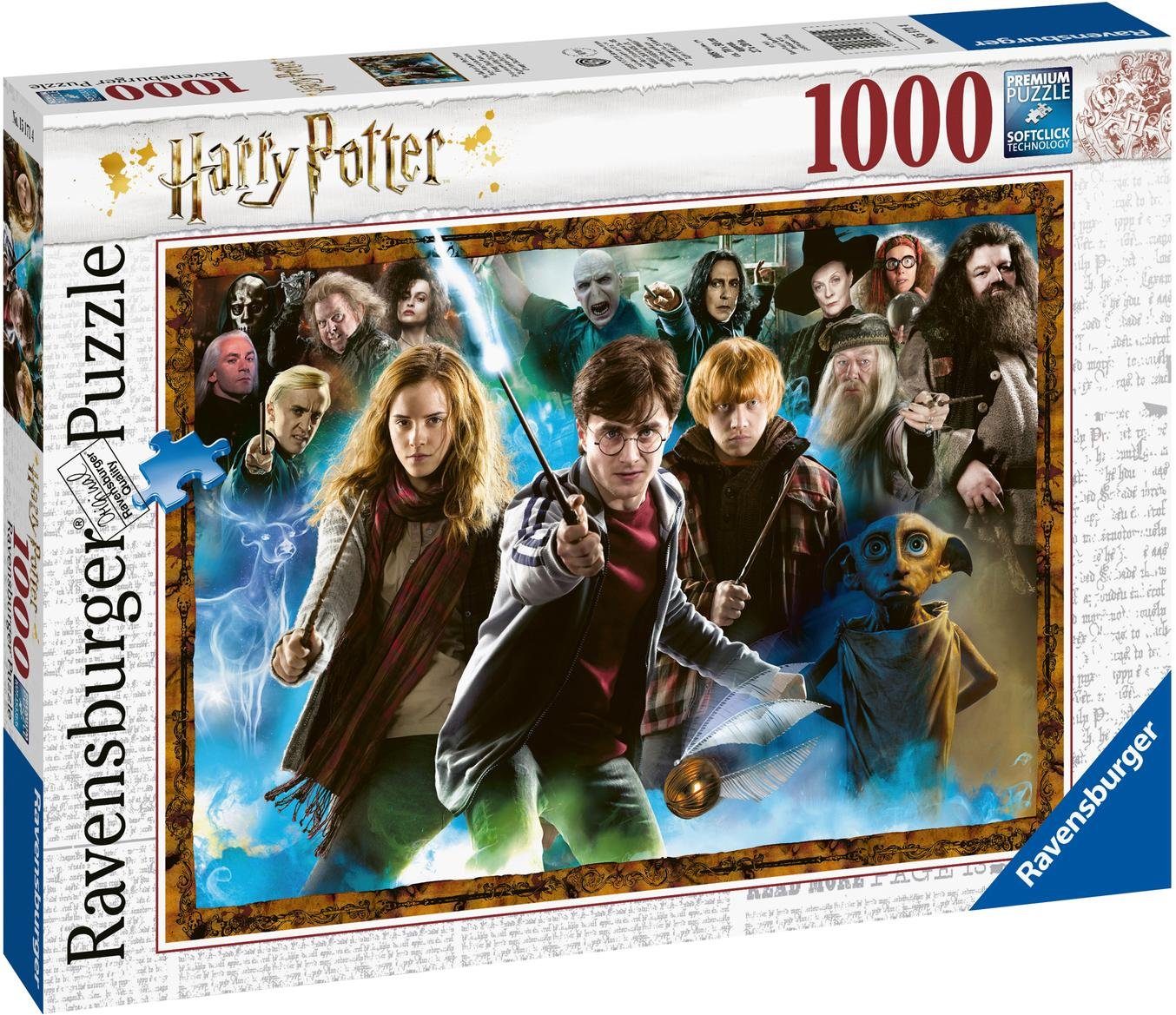 Ravensburger Puzzle Der Zauberschüler Harry Potter, 1000 Puzzleteile, Made in Germany, FSC® - schützt Wald - weltweit