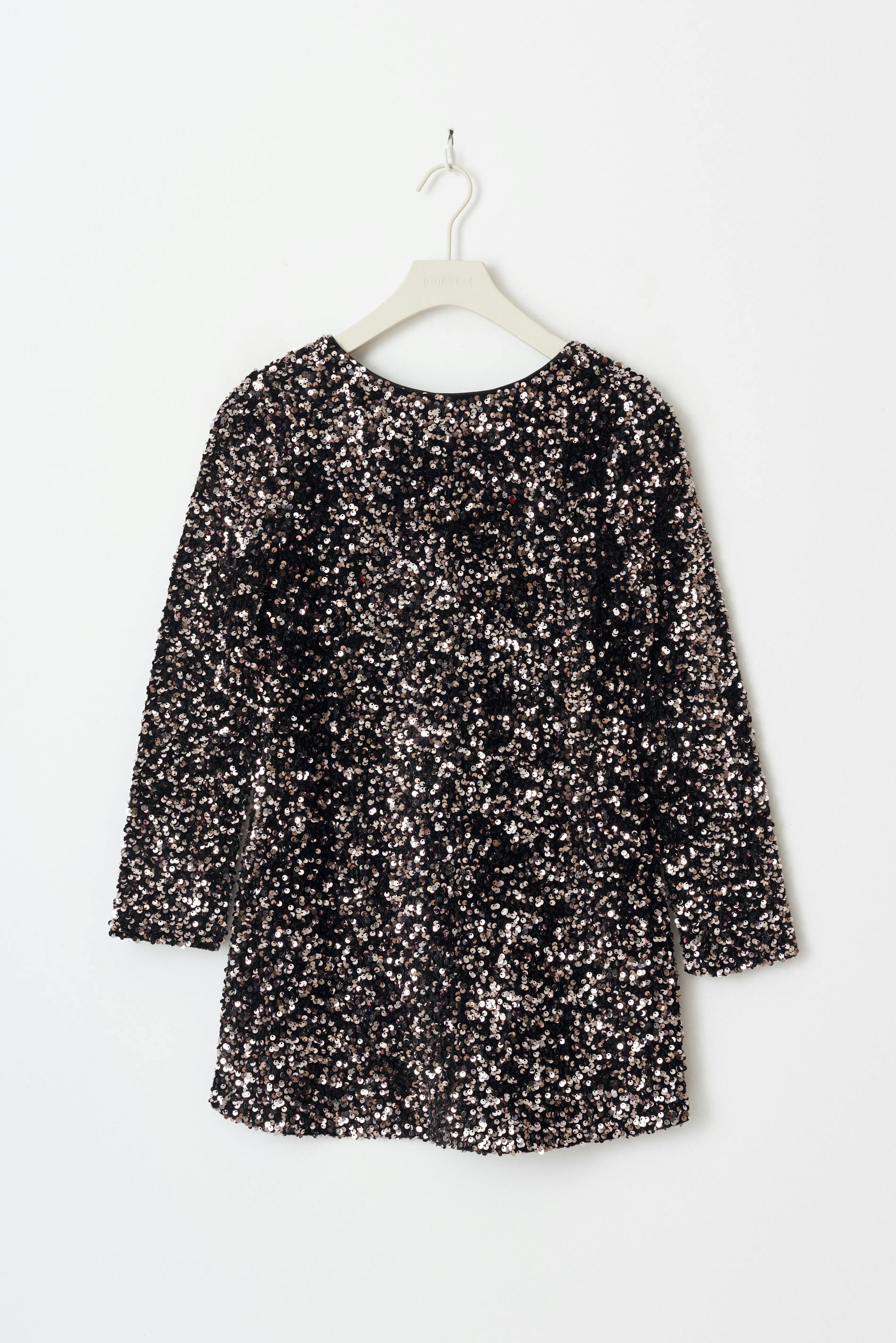 Y sequin bow dress