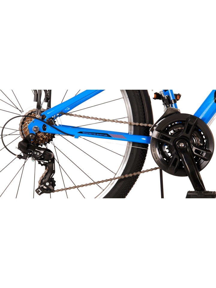 Volare Kinderfahrrad Cross für Jungen 26 Zoll Kinderrad in Blau, 18 Gänge 9 Jahre günstig kaufen onesize