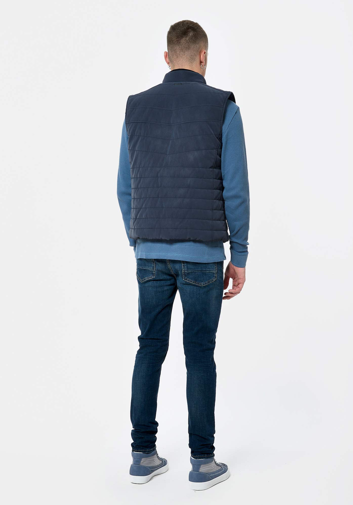 NADJA  Doudoune bleue sans manches Homme