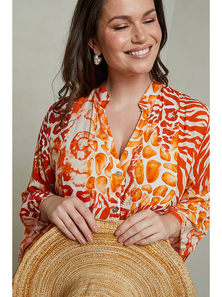 Curvy Lady Kleid in Orange günstig kaufen