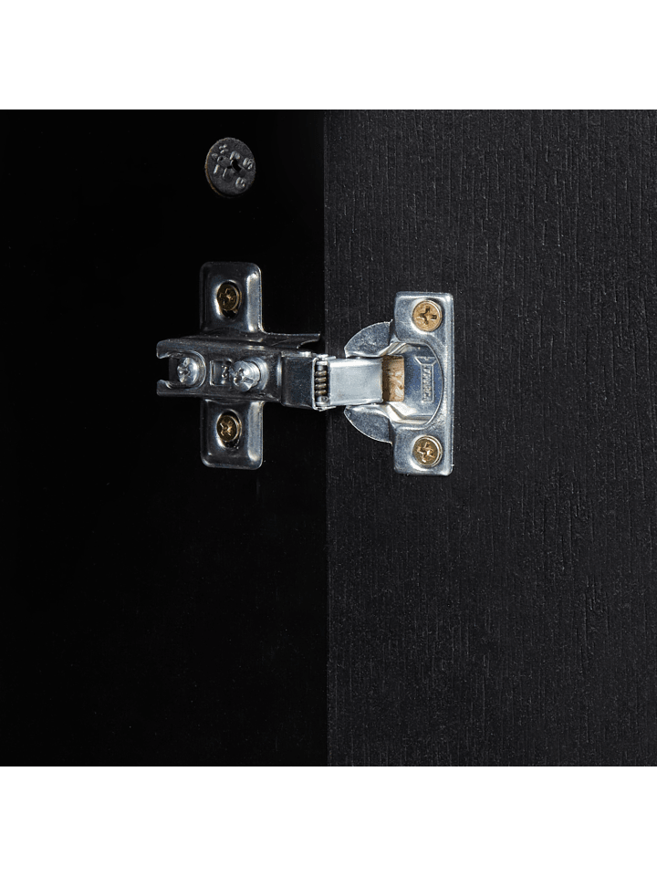 Beliani Waschbeckenunterschrank LIMERIA in Schwarz - (W) 45 x (H) 47 x (L) 30 cm günstig kaufen onesize