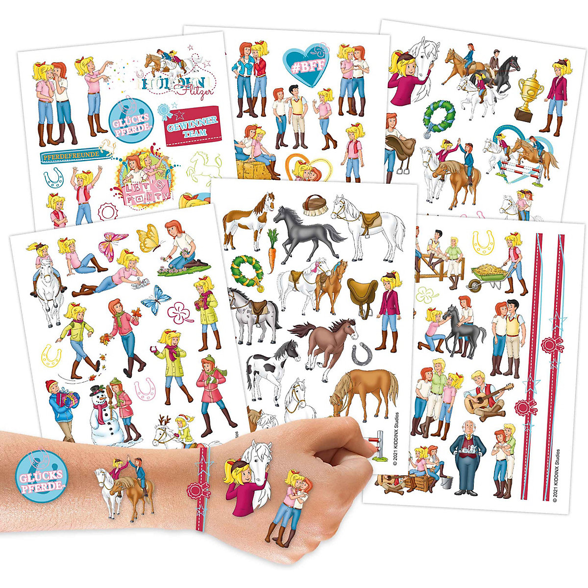 Kindertattoos - Bibi und Tina