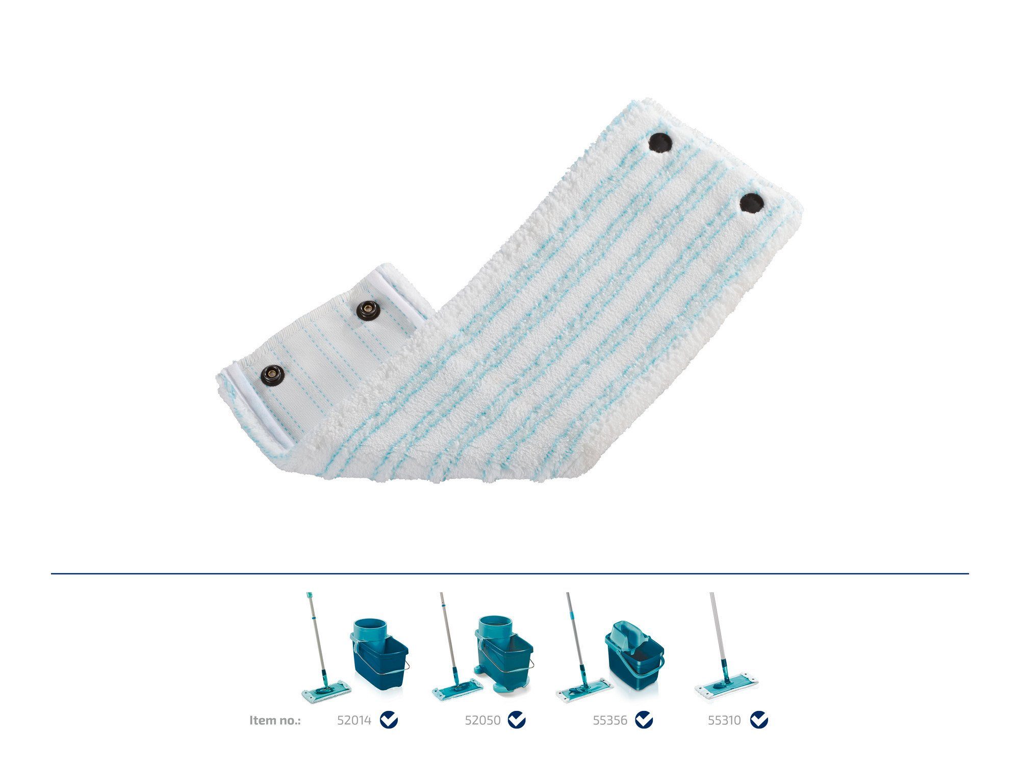 Leifheit Bundle Wischbezug CLEAN TWIST M / Combi M micro duo (2er Set) Wischbezug