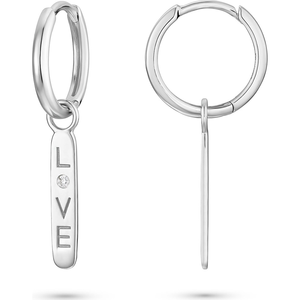 Guido Maria Kretschmer Créoles 925 Argent Boucles d'oreilles