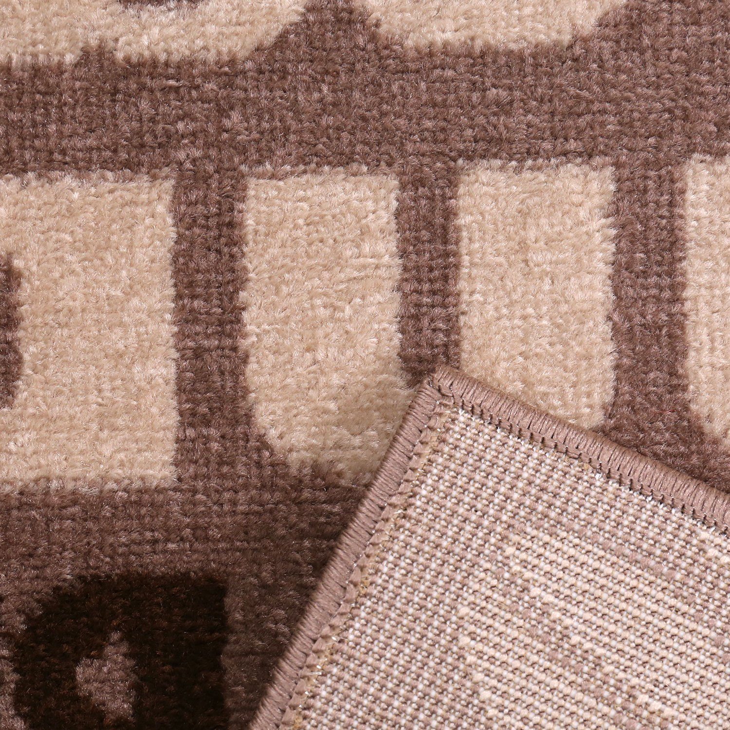 Küchenläufer Küchenteppich Coffee, Kurzflor, Vimoda, Rechteckig, Höhe: 5 mm, Kaffee, Beige, Küche, Cappuccino