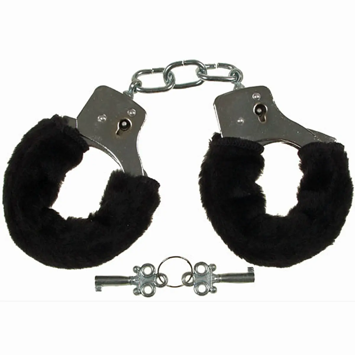 Handschellen PLÜSCH, schwarz
