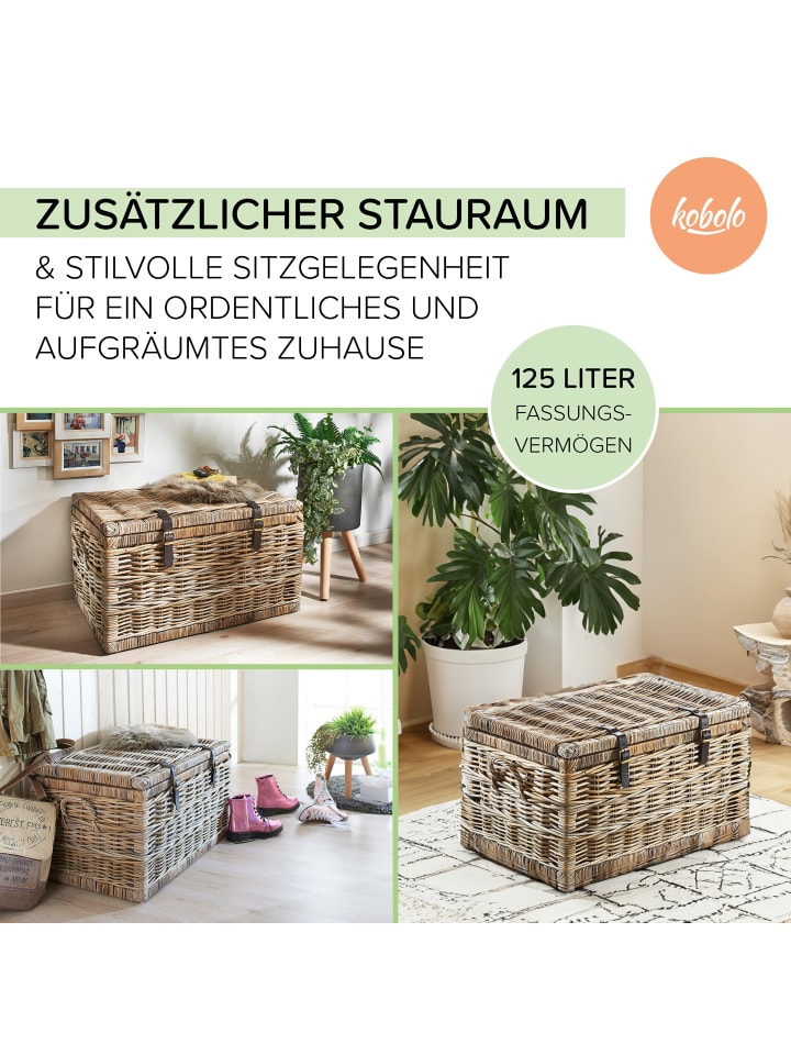 kobolo Truhe COMPARTTRUNK in Grau günstig kaufen onesize
