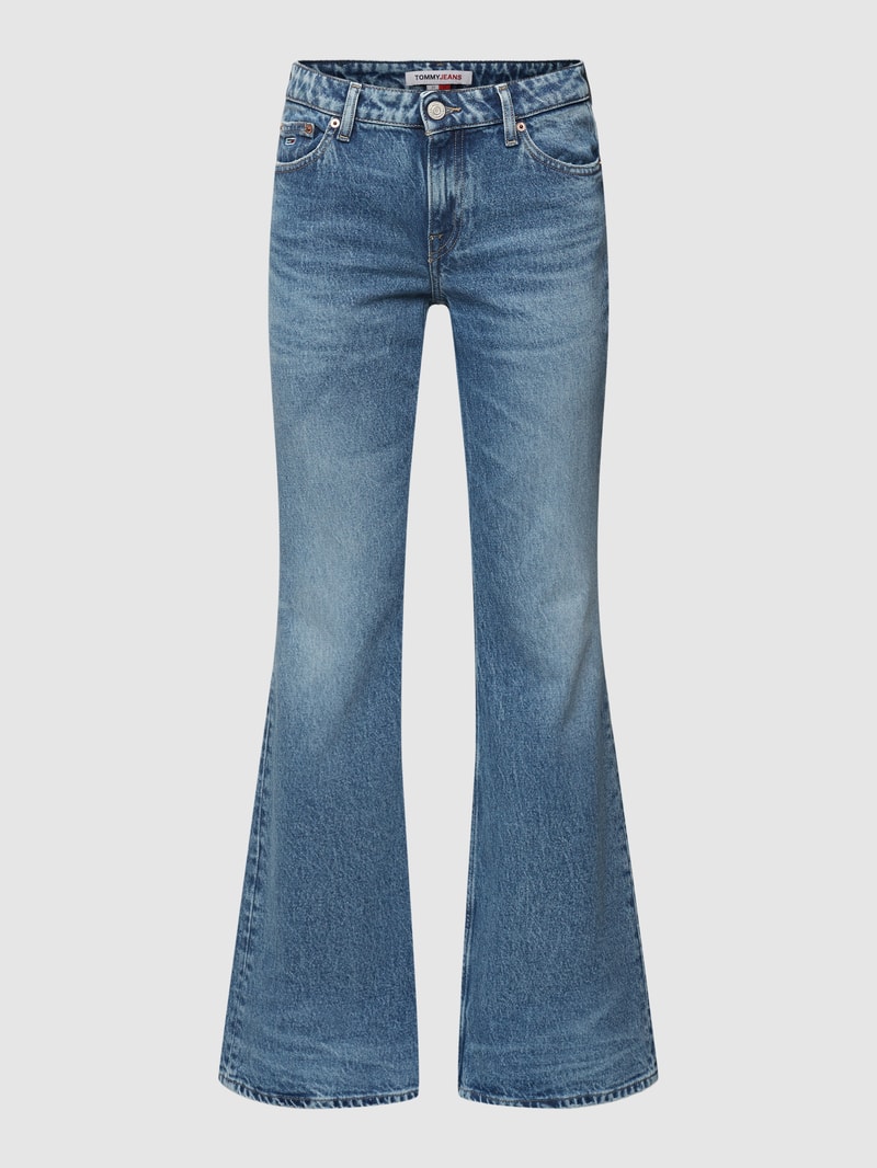 Flared Cut Jeans mit Label-Patch Modell 'SOPHIE' in jeans