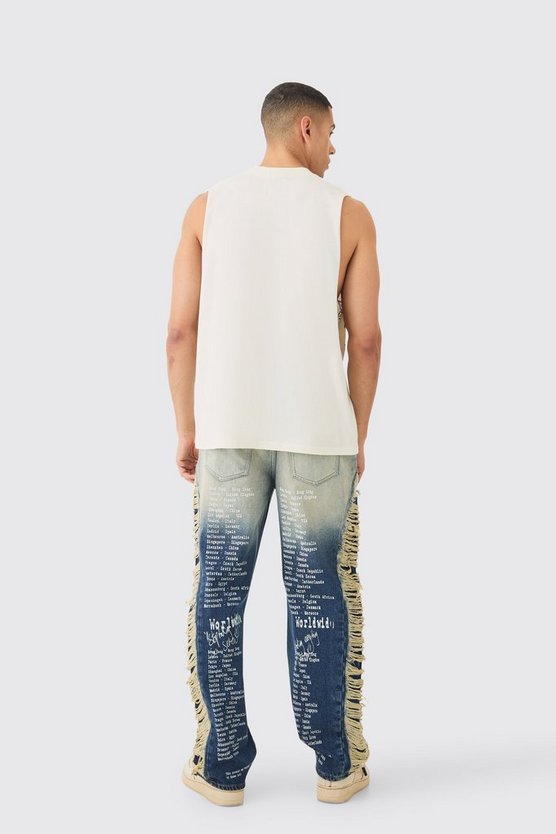 Oversize Tanktop mit Print