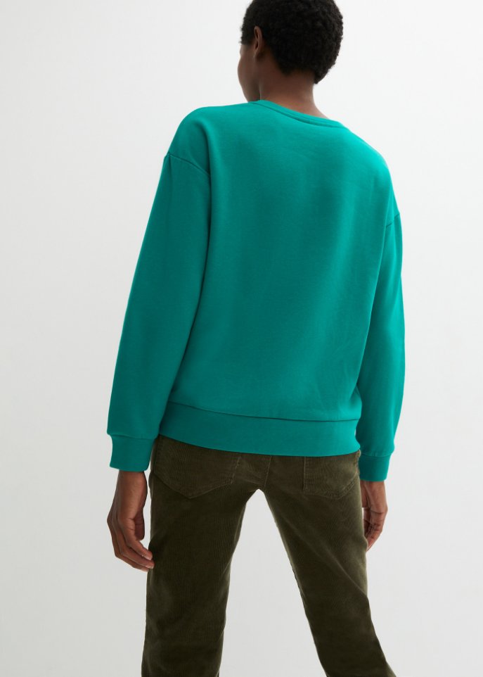 Sweatshirt mit Stickung