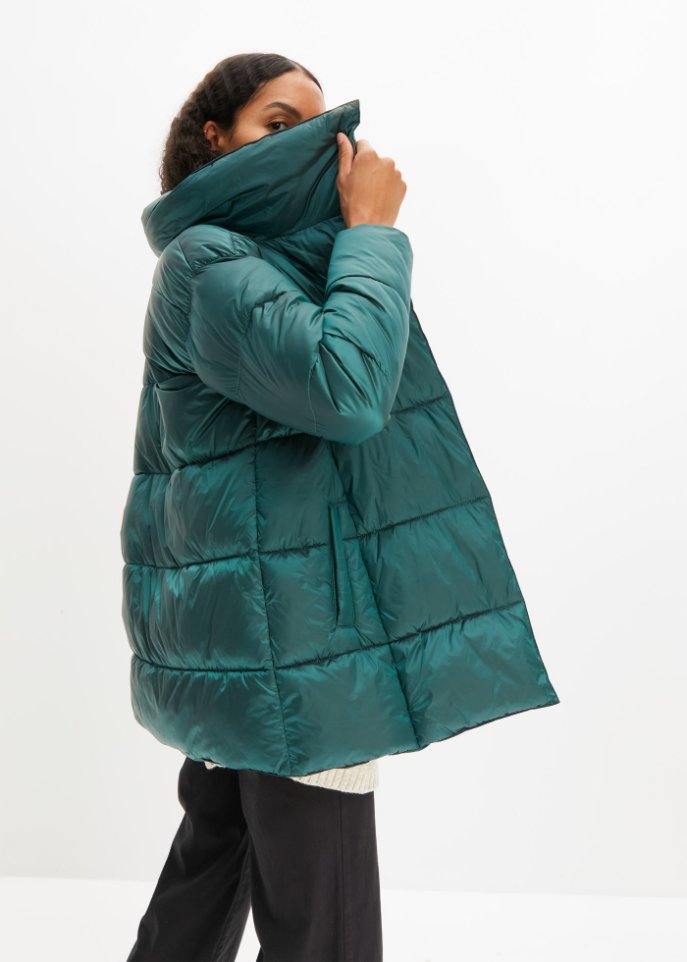 Glänzende Steppjacke