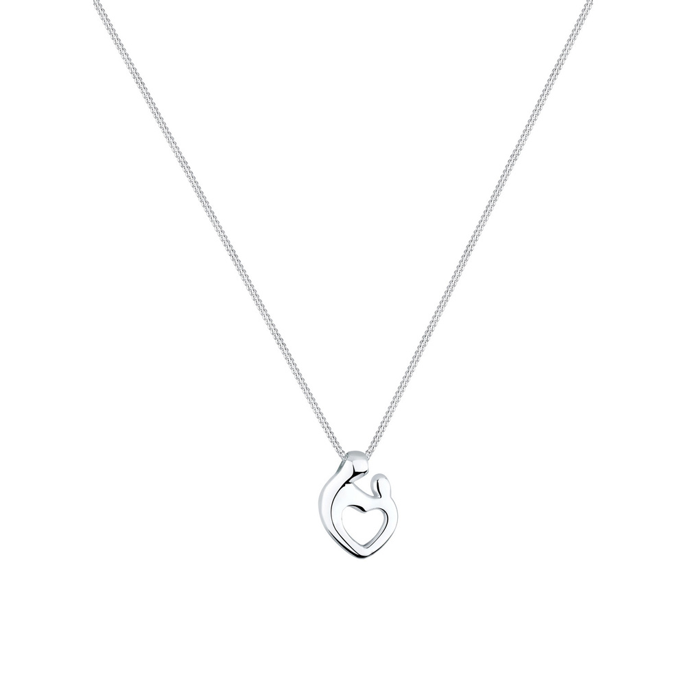 Elli Elli by Julie & Grace Collier femme Coeur Pendentif mère et enfant en argent 45 c collier