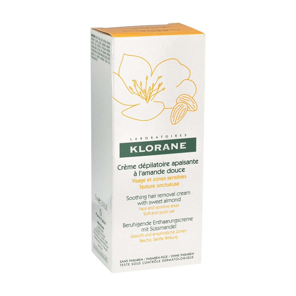 Klorane Crème dépilatoire Zones Sensibles 75ml Crème dépilatoire