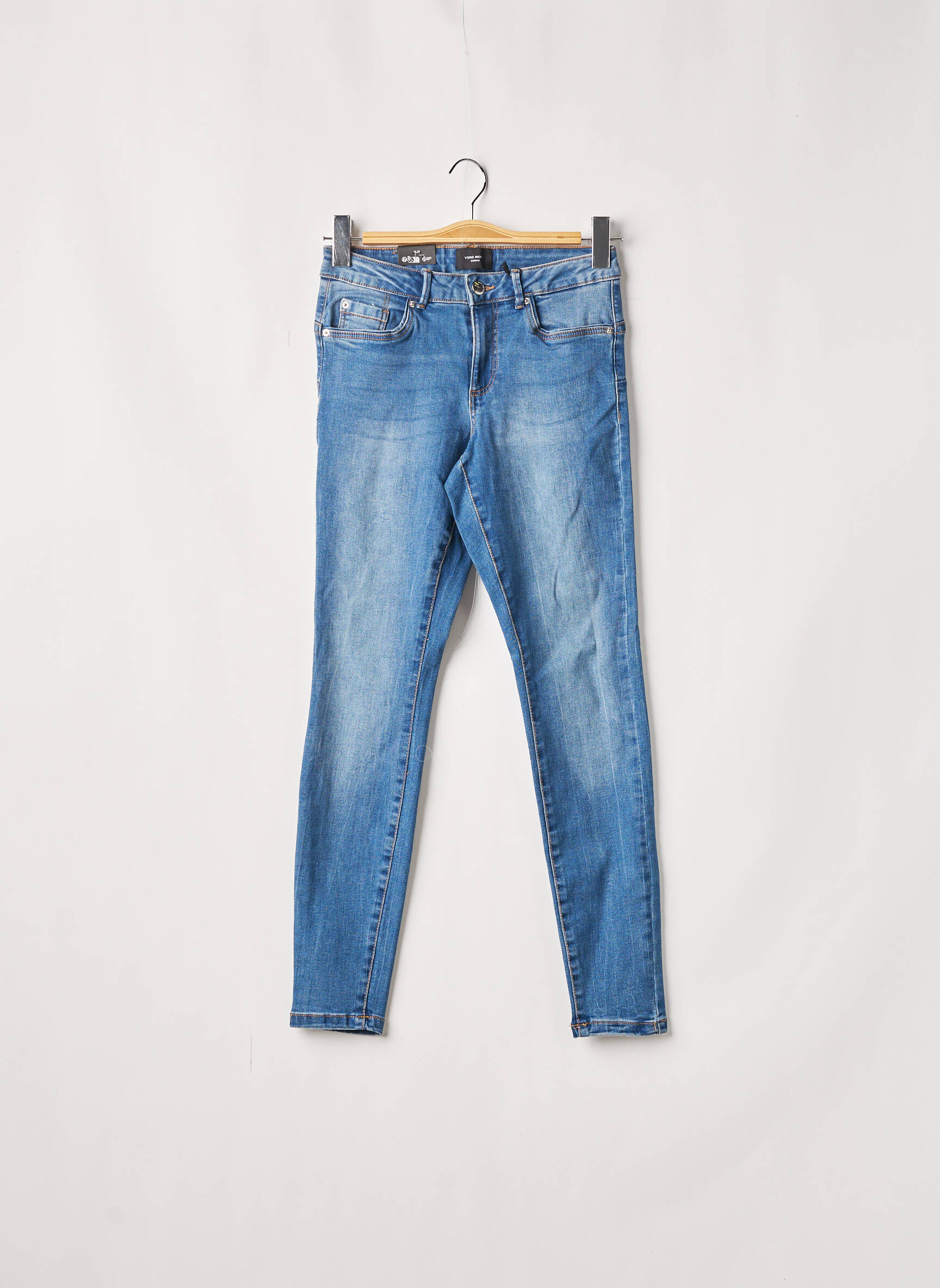 Vero Moda Jeans Skinny Femme couleur bleu