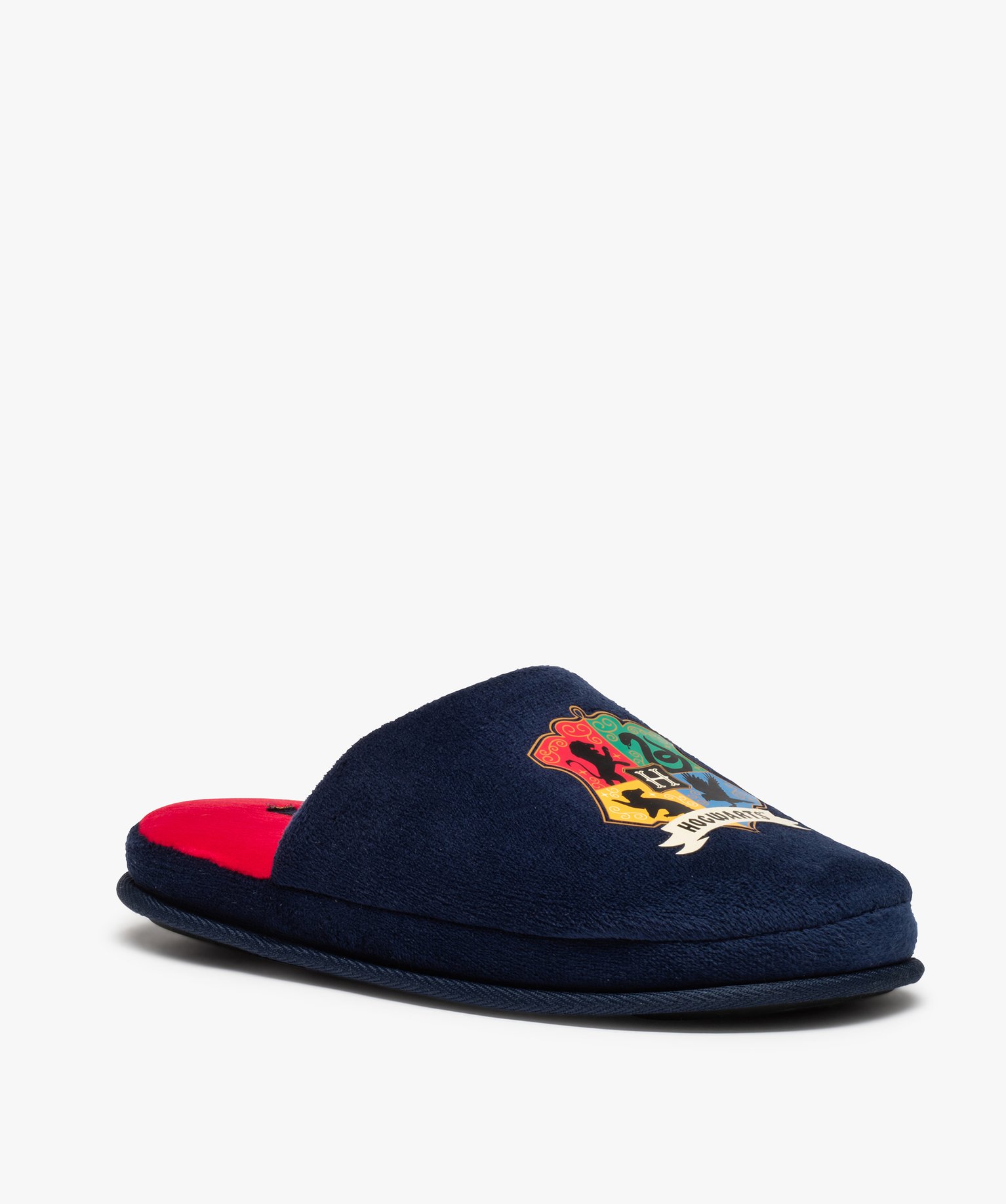 Chaussons homme mules en velours imprimés Hogwarts – Harr... bleu | GEMO