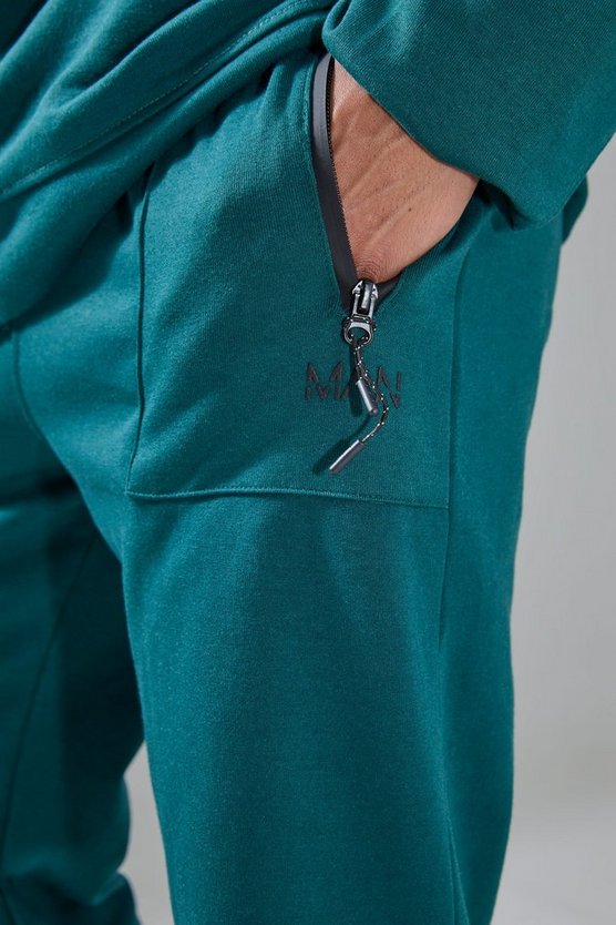 Man Active Tech Jogginghose mit Reißverschluss