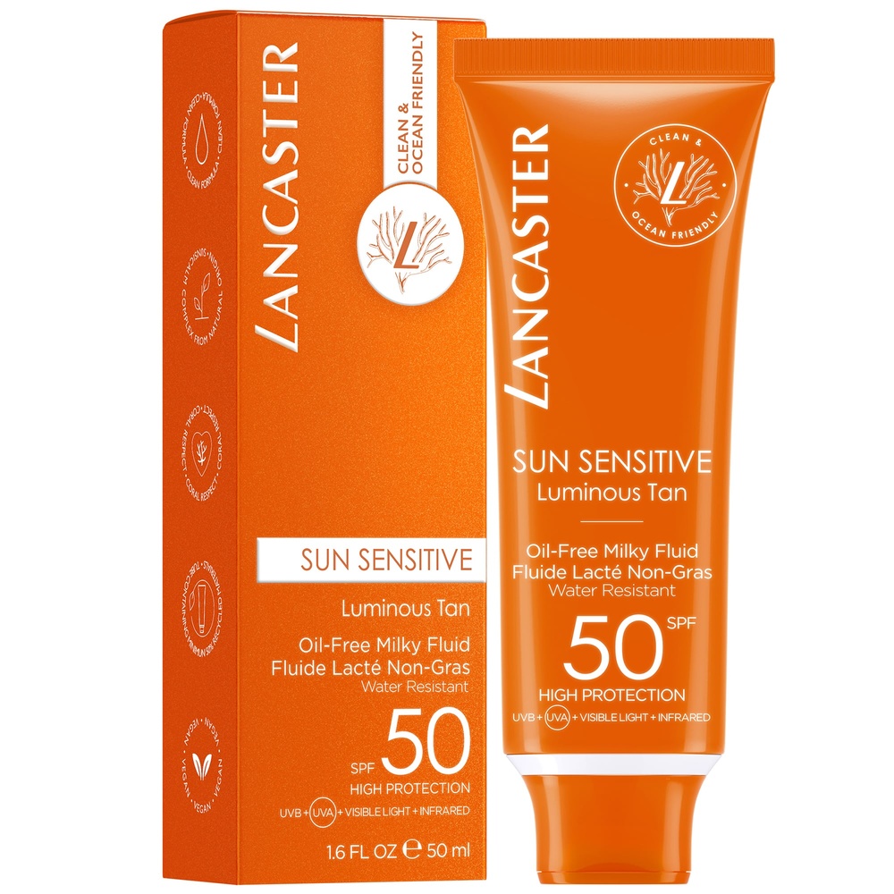 Lancaster Sun Sensitive Fluide Lacté Non-Gras Visage SPF50