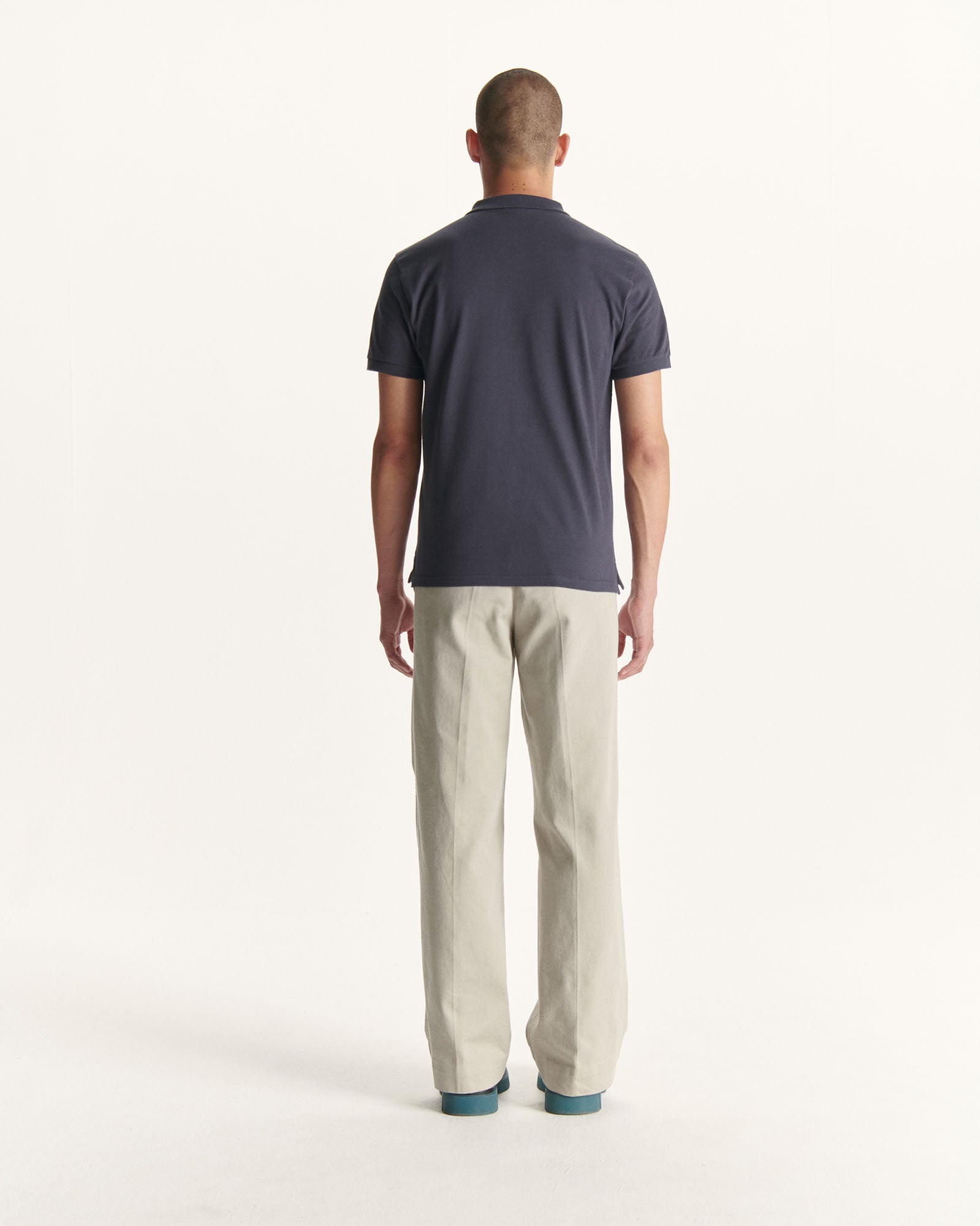 Polo homme en coton biologique Marine Marbella