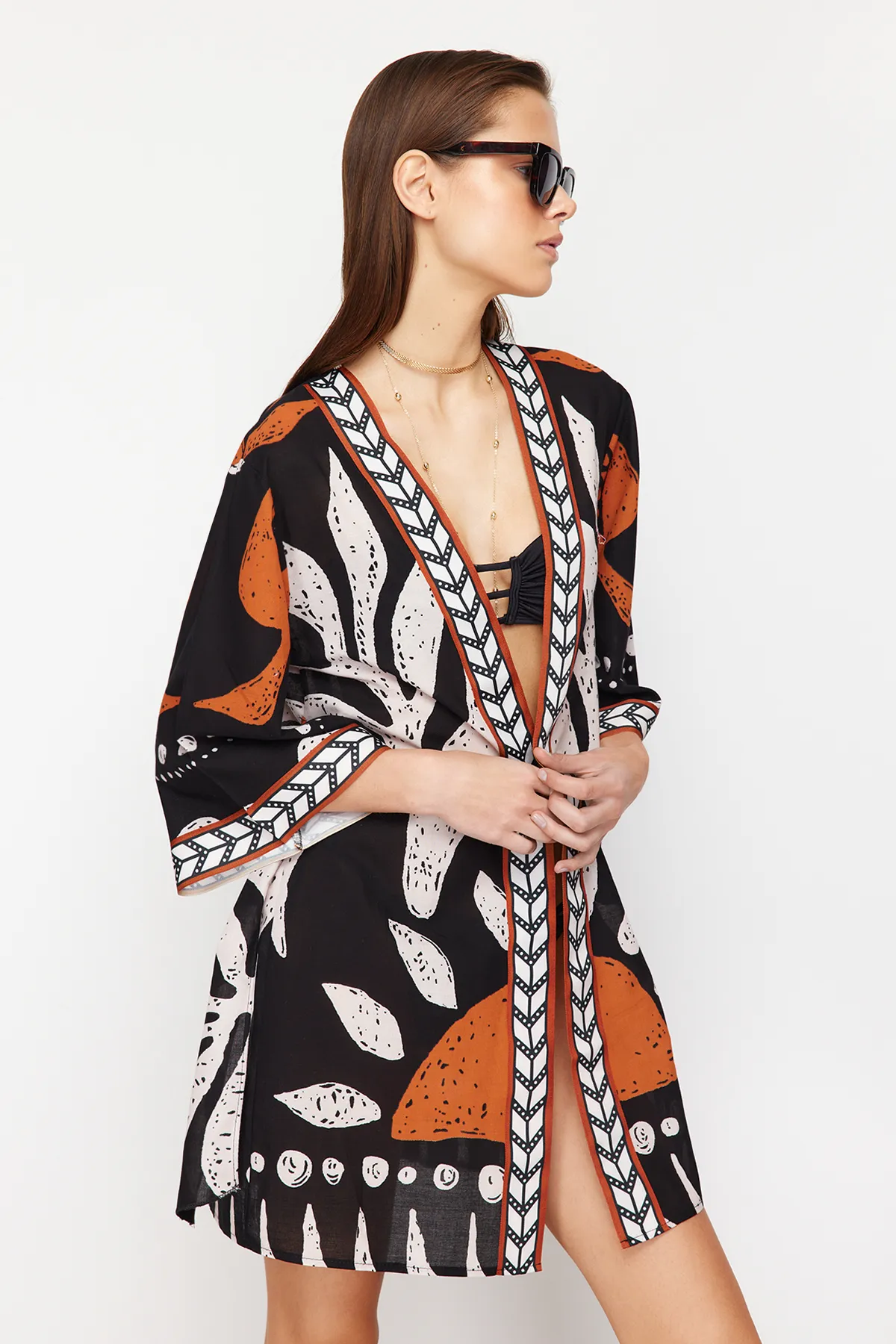 Trendyol Collection  Kimono & Kaftan - Mehrfarbig - Regular Fit