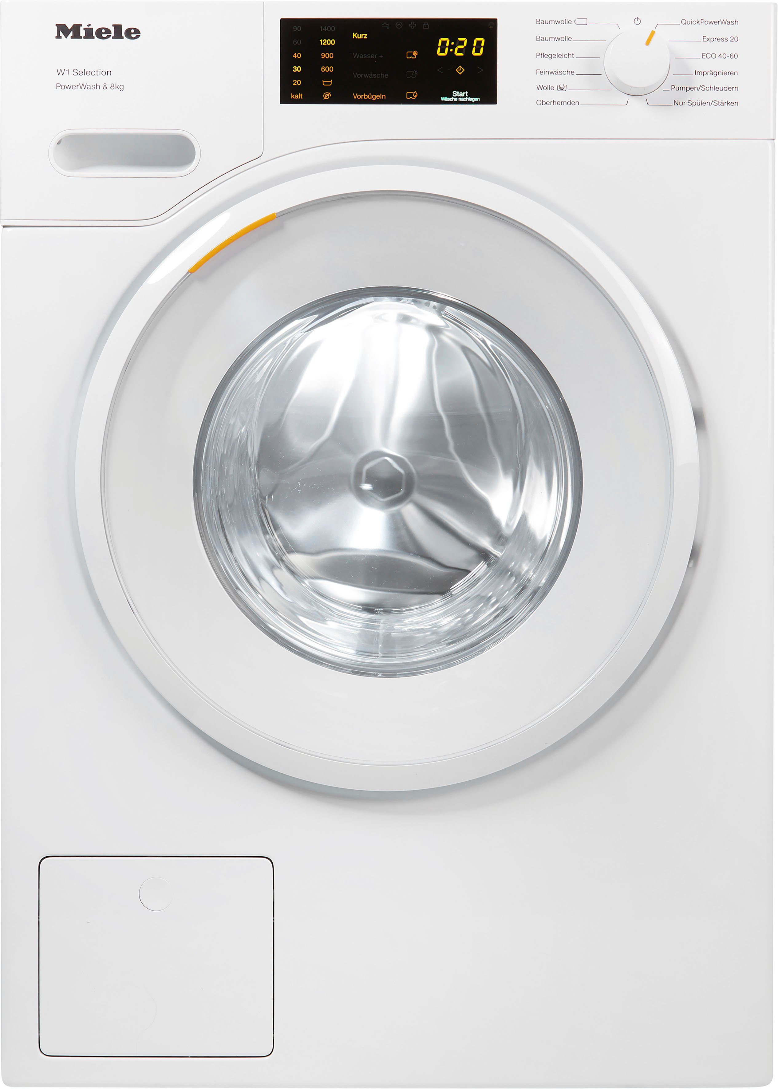 Miele Waschmaschine WSD323 WPS D PWash&8kg, 8 kg, 1400 U/min, QuickPowerWash für saubere Wäsche in nur 49 Minuten