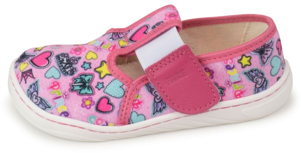 Fare Bare ~ (W) Slipper Wide Klett ~ Rosa Print