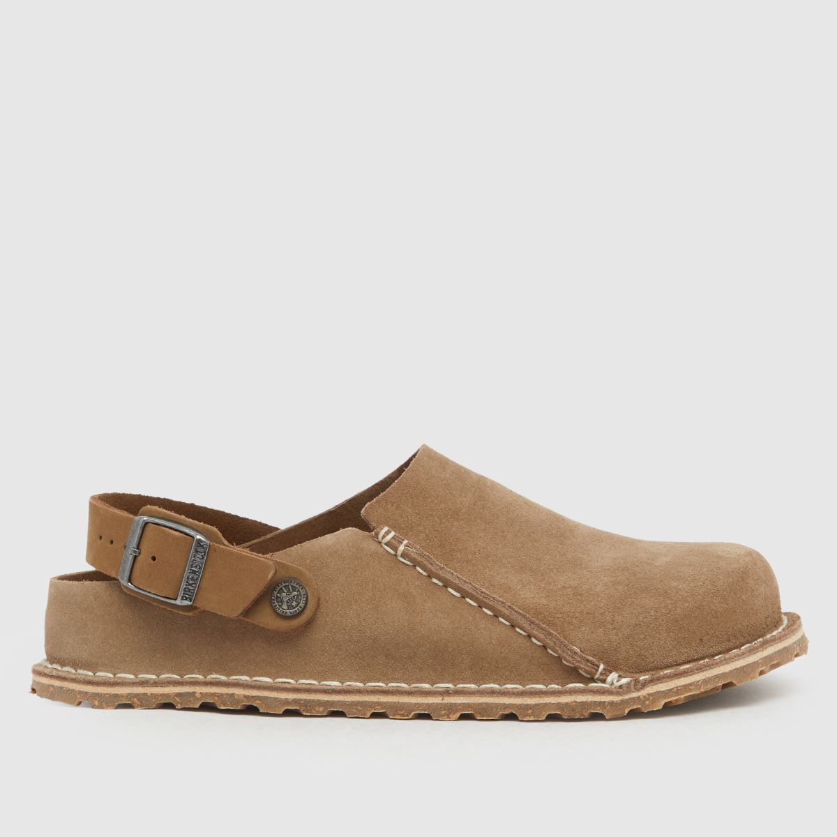 BIRKENSTOCK lutry klumpás szandál taupe színben