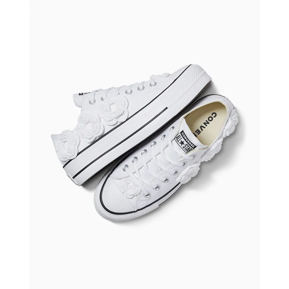Converse Chuck Taylor All Star Lift 3D Flowers A10228C / weiss