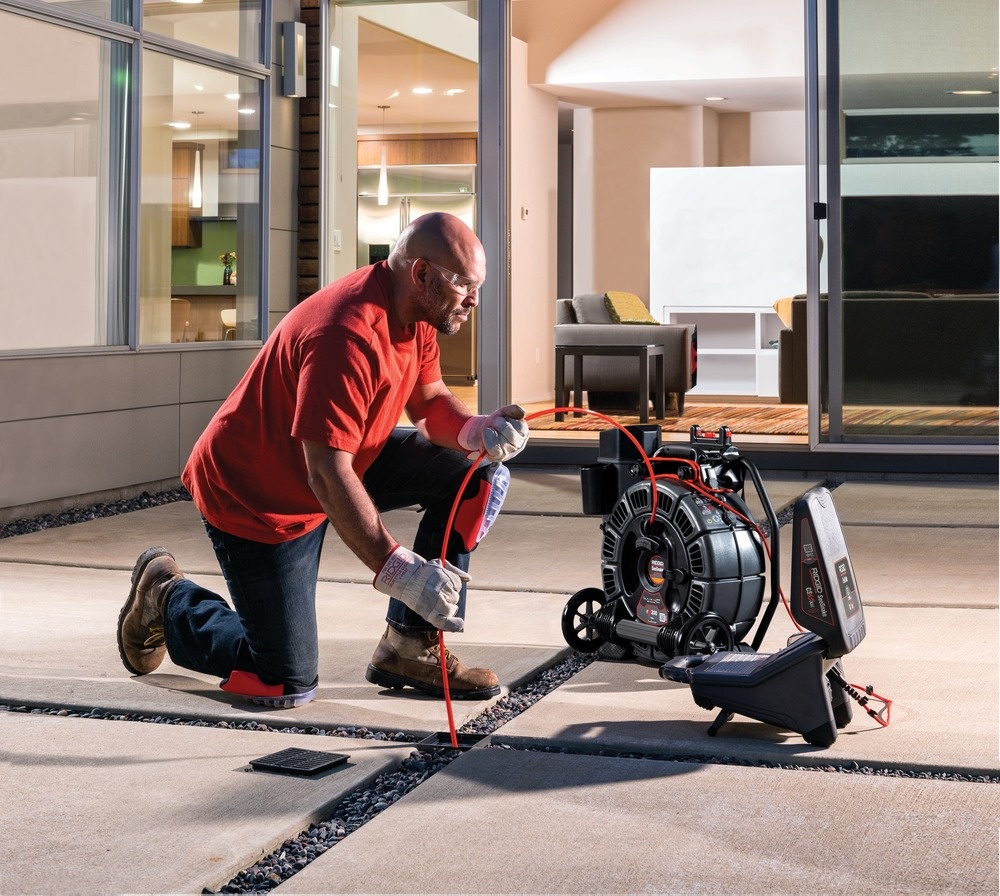 Rolă Ridgid 63663 SeeSnake® rM200B (165/50 m) cu cameră cu autonivelare echipată cu TruSense®