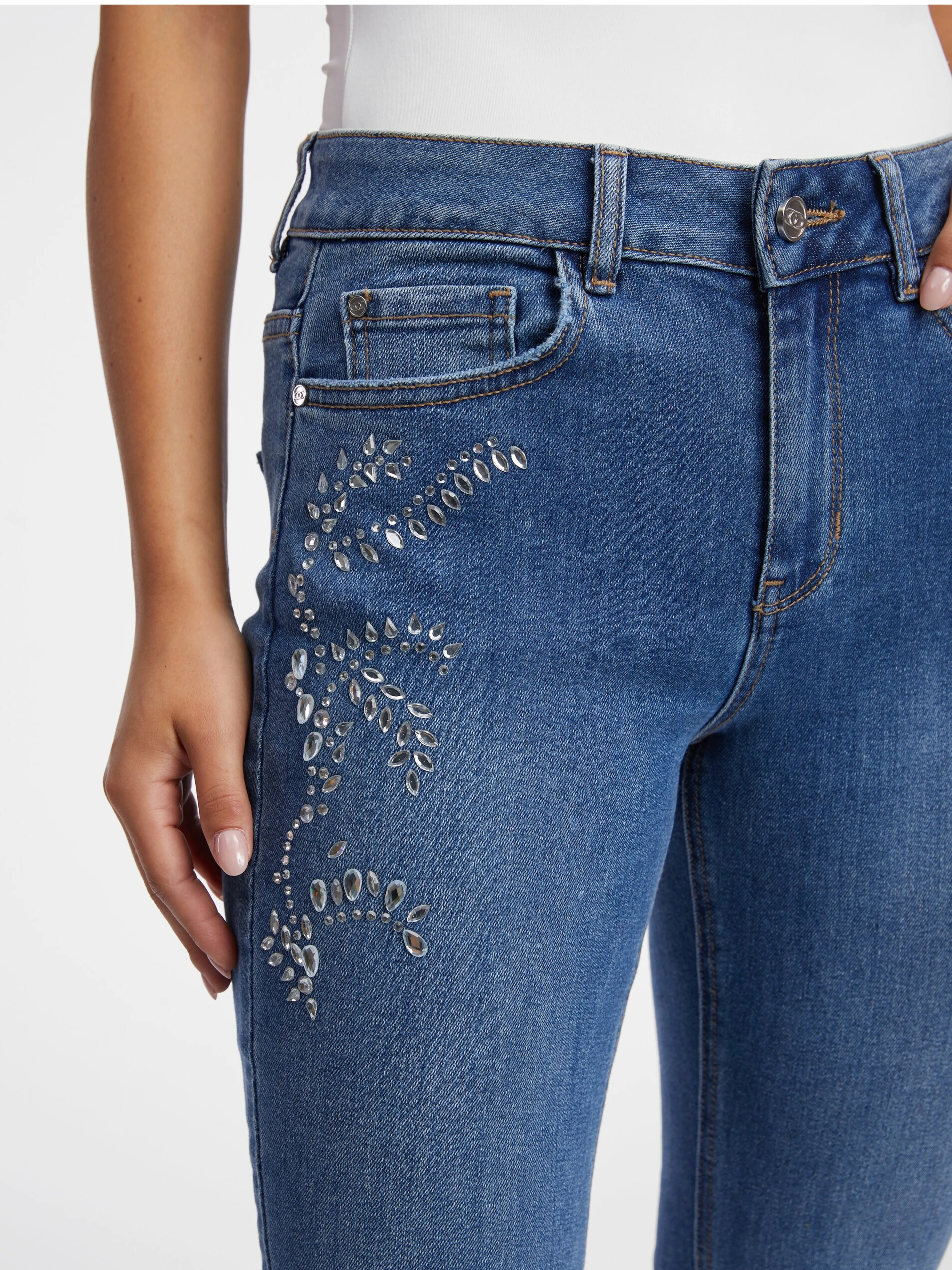 Blaue Damen Slim Fit Jeans ORSAY