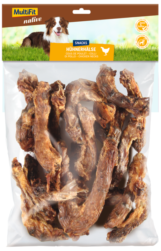 MultiFit Snacks MultiFit native Hühnerhälse 2x200g